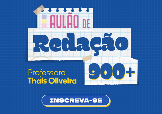 Inscreva-se no Aulão de Redação