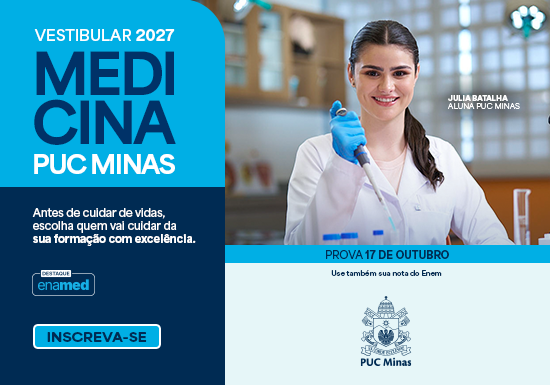 Vestibular 2027 Medicina PUC Minas. Inscreva-se!